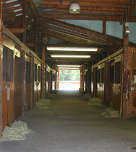 barn aisle