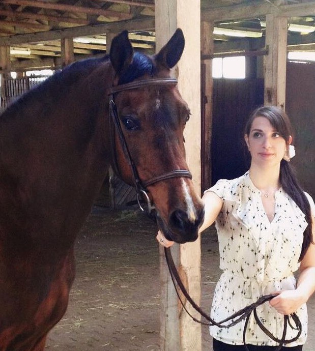 Riding instructor with horse Carly Cibelli