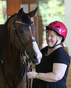 Chrislar student ready for her riding lesson