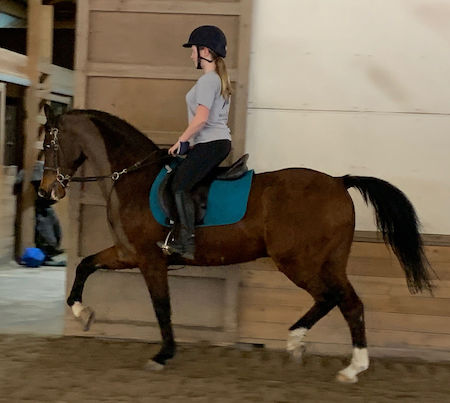 Chrislar rider enjoying a practice ride