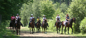 Chrislar group on a trail ride